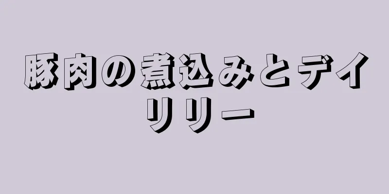 豚肉の煮込みとデイリリー