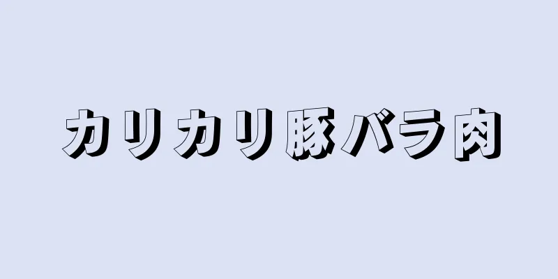 カリカリ豚バラ肉