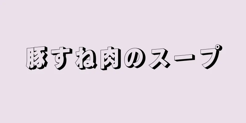 豚すね肉のスープ