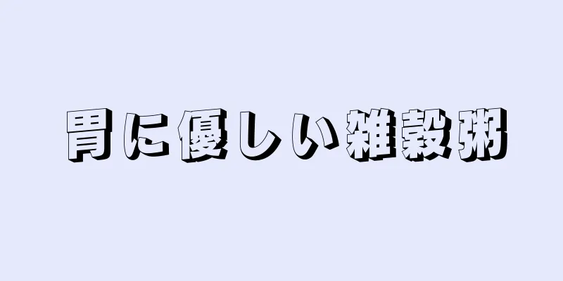 胃に優しい雑穀粥