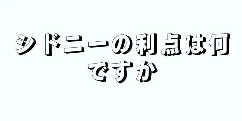 シドニーの利点は何ですか