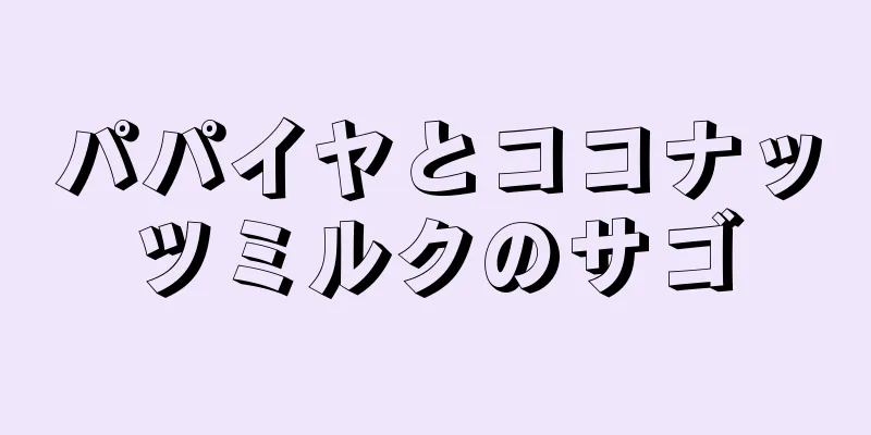 パパイヤとココナッツミルクのサゴ