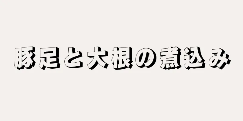 豚足と大根の煮込み