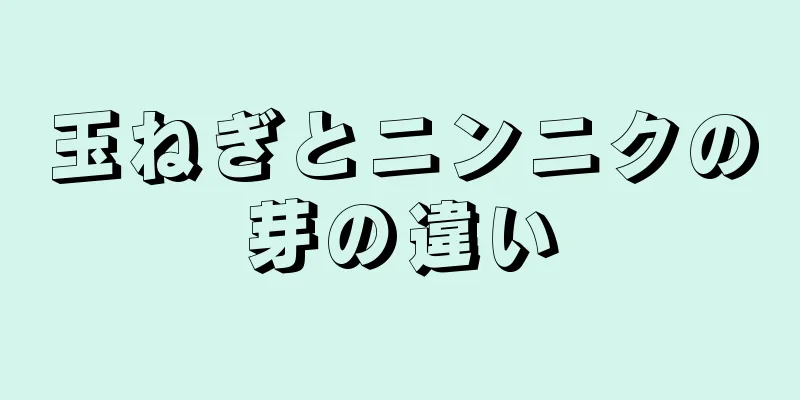 玉ねぎとニンニクの芽の違い