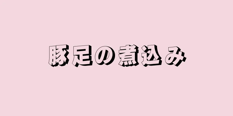 豚足の煮込み