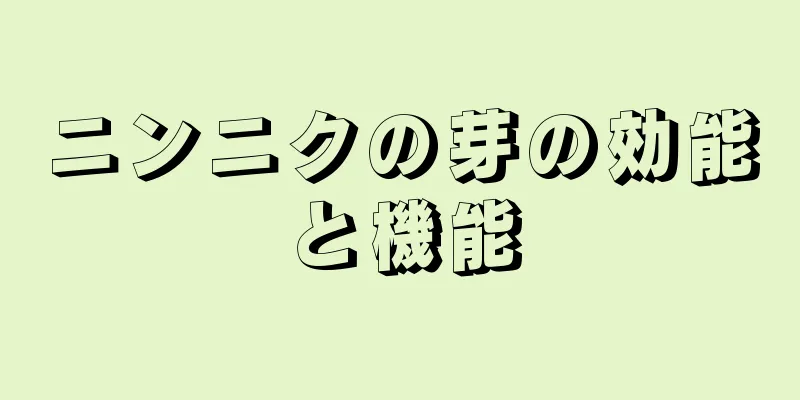 ニンニクの芽の効能と機能