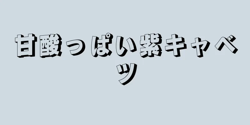 甘酸っぱい紫キャベツ