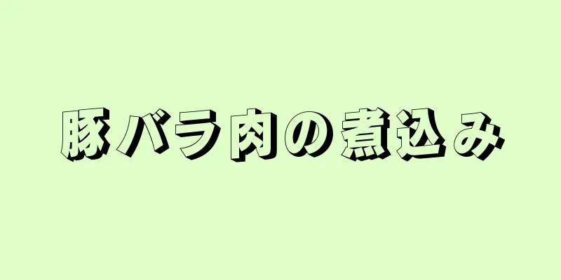 豚バラ肉の煮込み