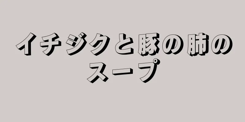 イチジクと豚の肺のスープ