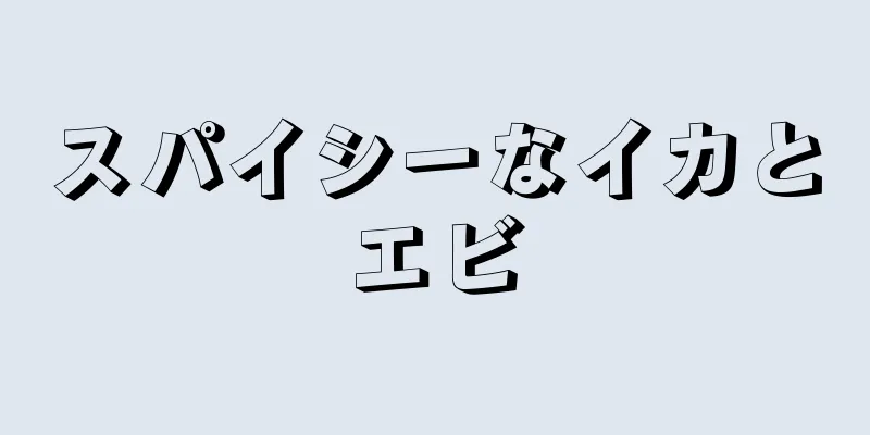 スパイシーなイカとエビ