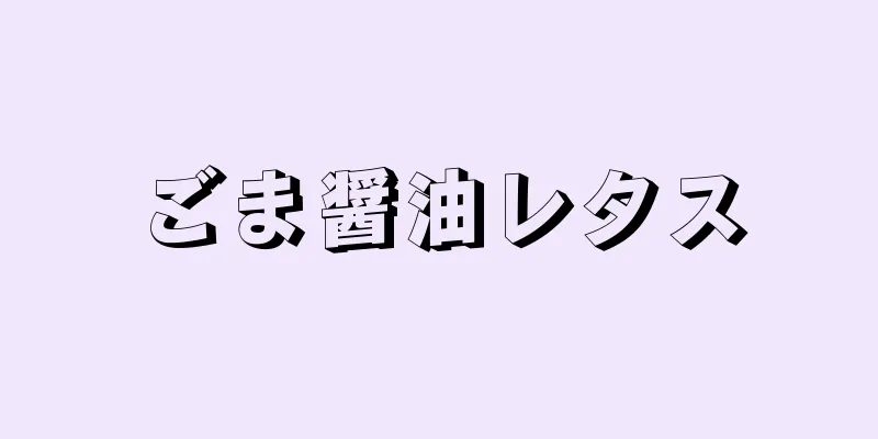 ごま醤油レタス