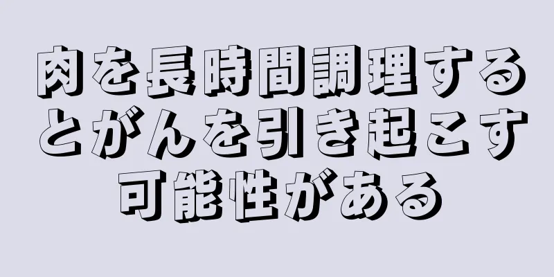 肉を長時間調理するとがんを引き起こす可能性がある