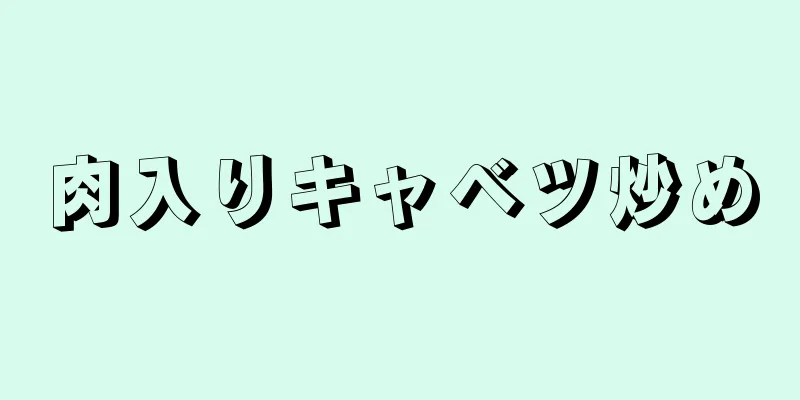 肉入りキャベツ炒め