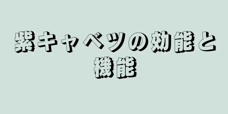 紫キャベツの効能と機能