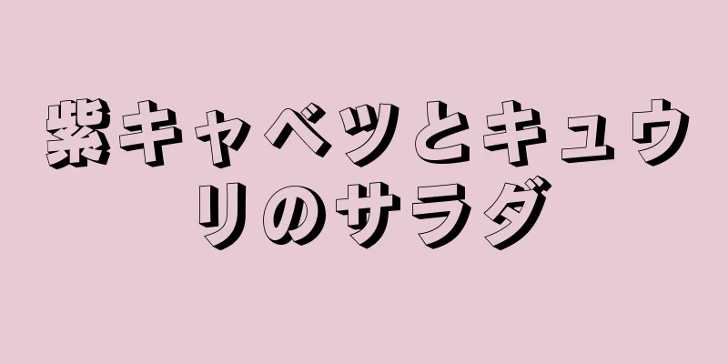 紫キャベツとキュウリのサラダ