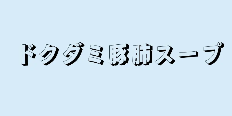 ドクダミ豚肺スープ