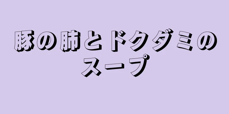 豚の肺とドクダミのスープ