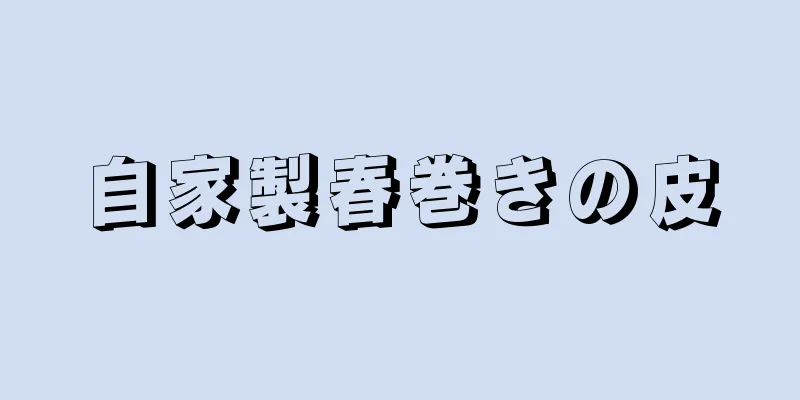 自家製春巻きの皮