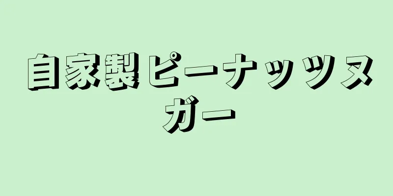 自家製ピーナッツヌガー