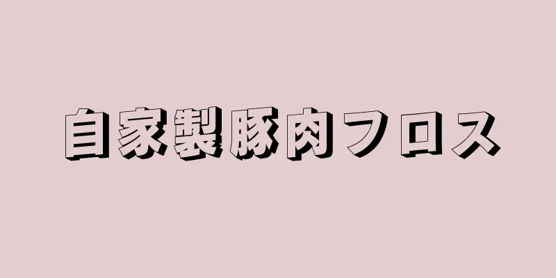 自家製豚肉フロス