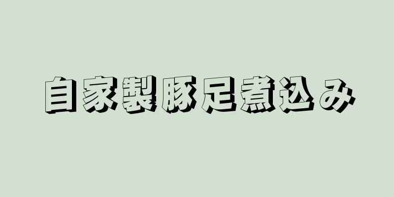 自家製豚足煮込み