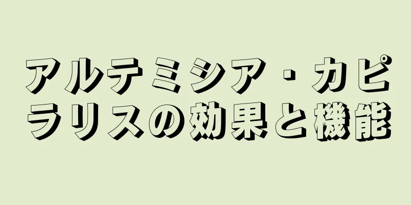 アルテミシア・カピラリスの効果と機能