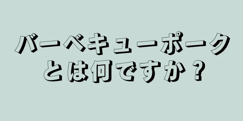 バーベキューポークとは何ですか？