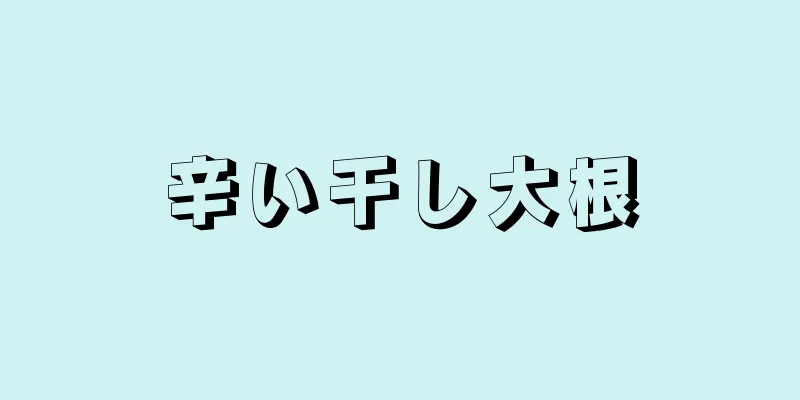 辛い干し大根