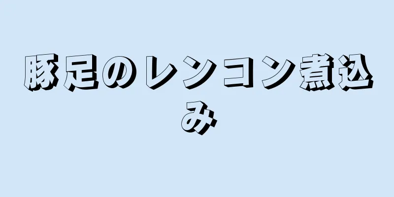 豚足のレンコン煮込み