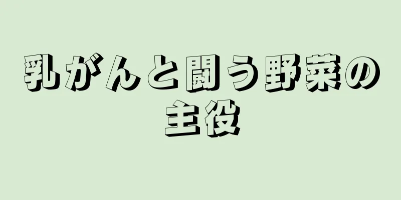 乳がんと闘う野菜の主役