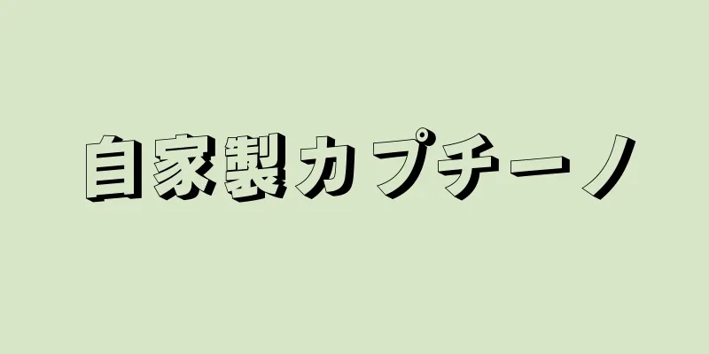 自家製カプチーノ