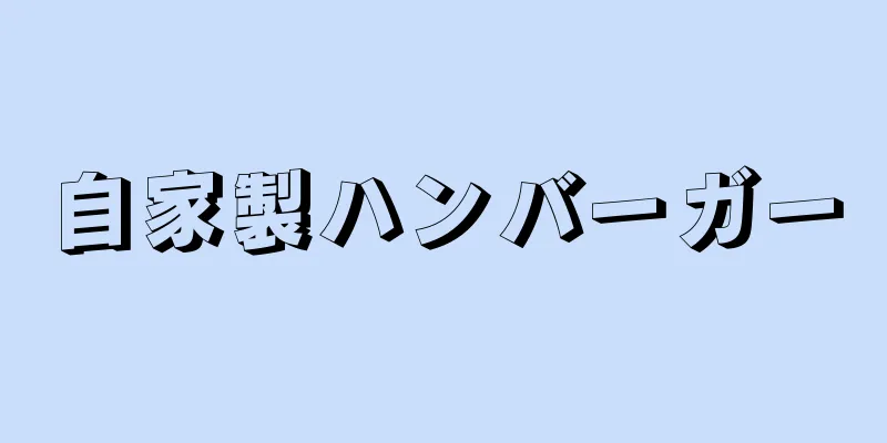 自家製ハンバーガー