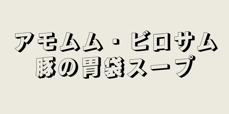 アモムム・ビロサム豚の胃袋スープ