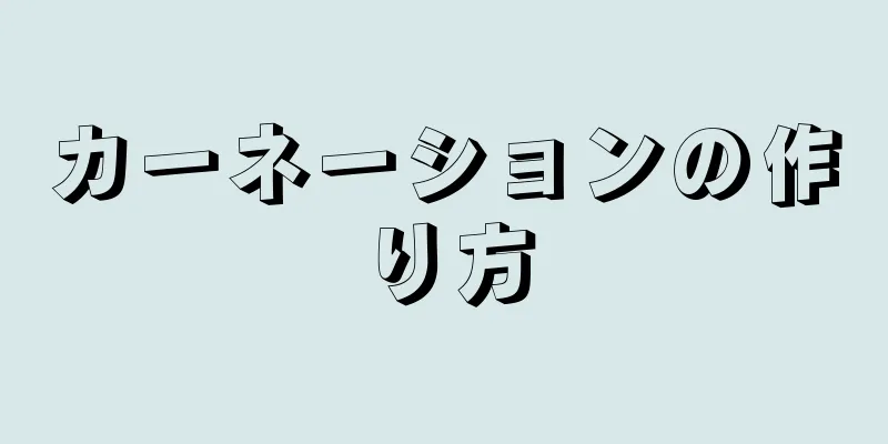 カーネーションの作り方