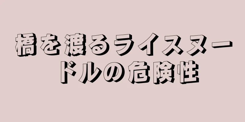 橋を渡るライスヌードルの危険性