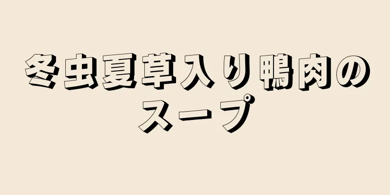 冬虫夏草入り鴨肉のスープ