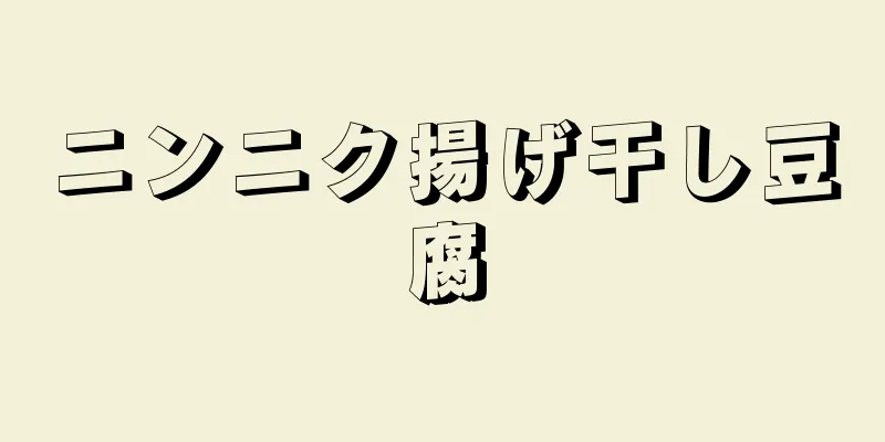 ニンニク揚げ干し豆腐