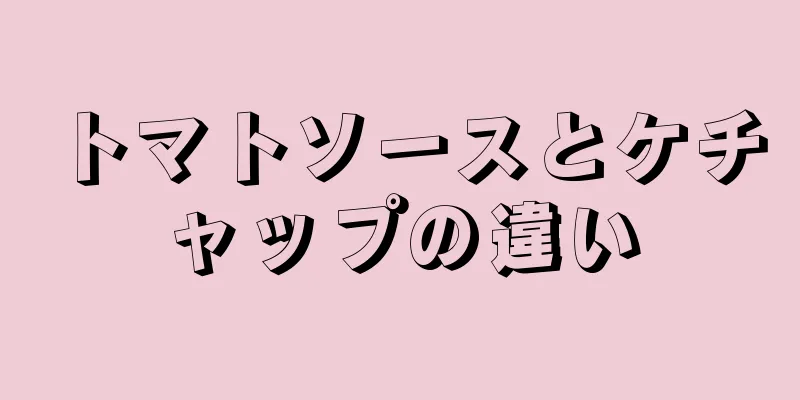 トマトソースとケチャップの違い