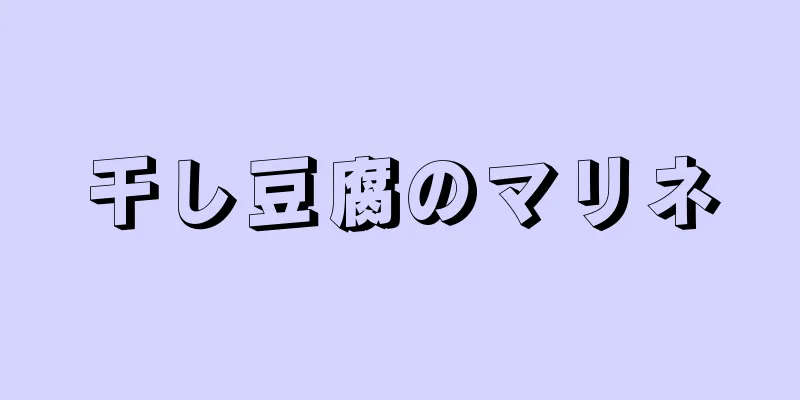 干し豆腐のマリネ