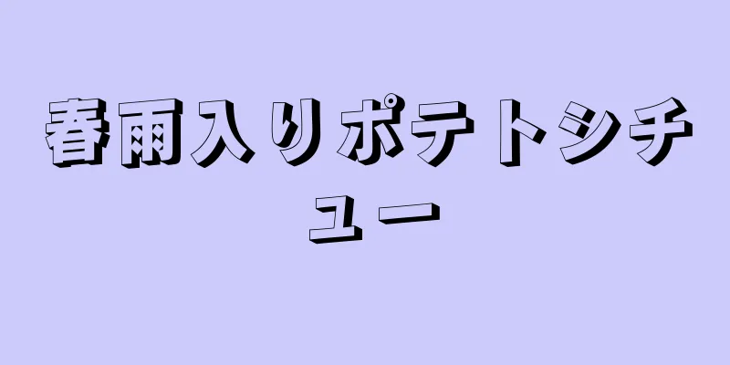 春雨入りポテトシチュー