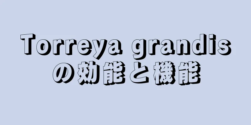 Torreya grandisの効能と機能