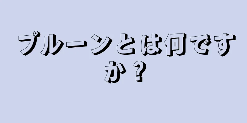 プルーンとは何ですか？