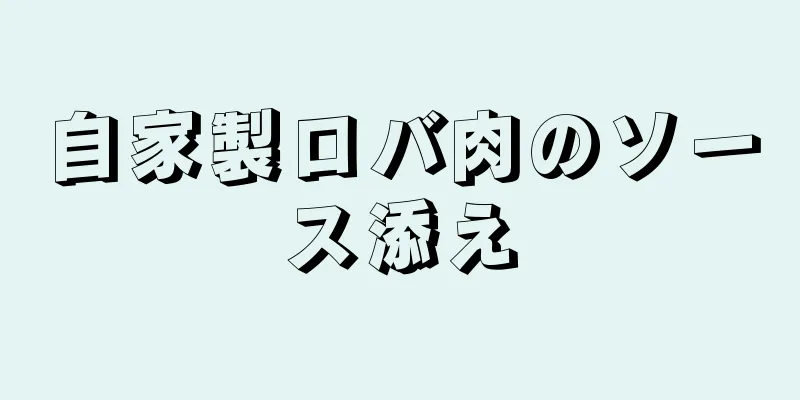 自家製ロバ肉のソース添え