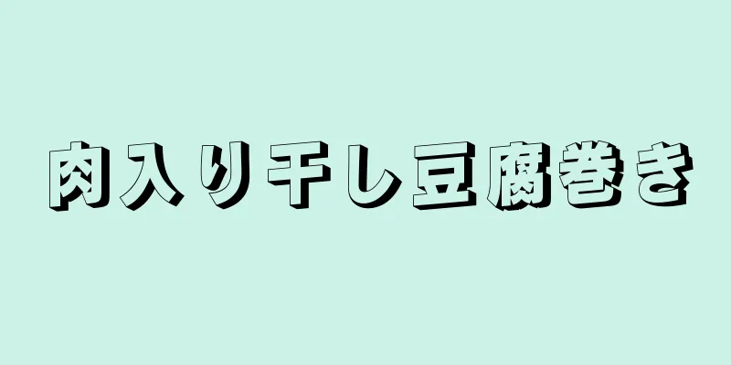 肉入り干し豆腐巻き