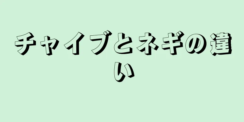 チャイブとネギの違い