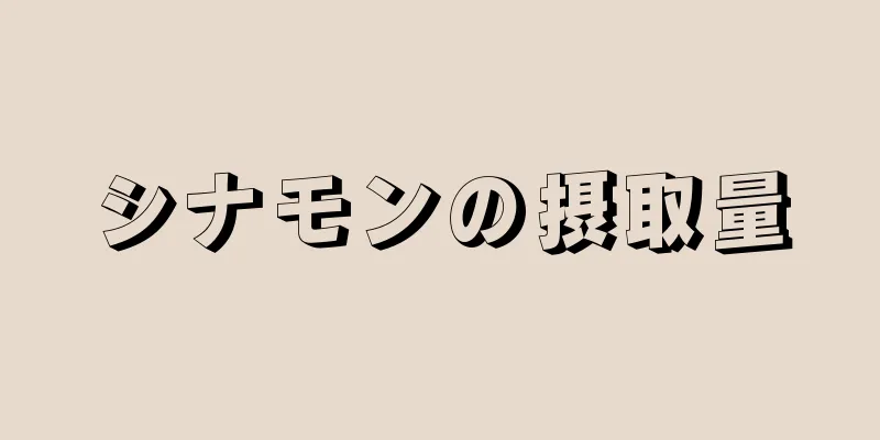 シナモンの摂取量