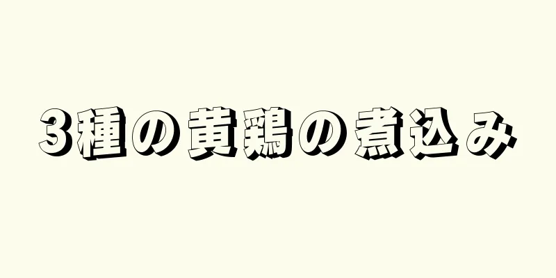 3種の黄鶏の煮込み