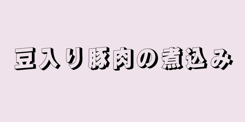 豆入り豚肉の煮込み