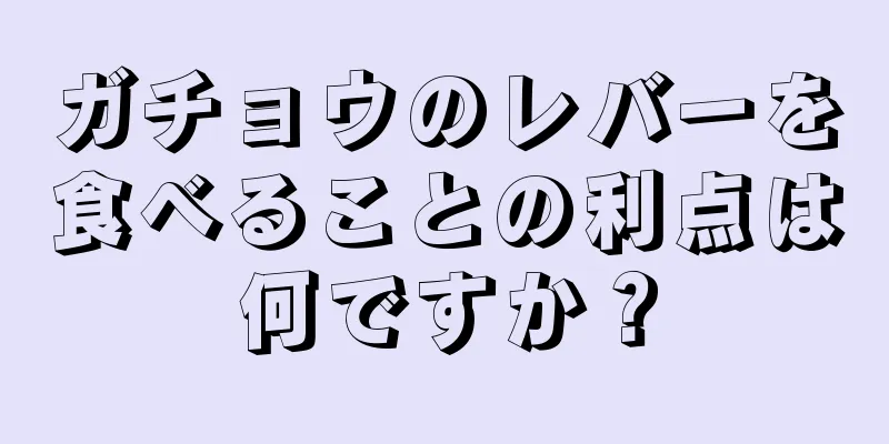 ガチョウのレバーを食べることの利点は何ですか？