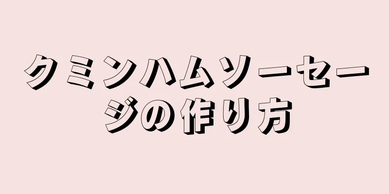 クミンハムソーセージの作り方